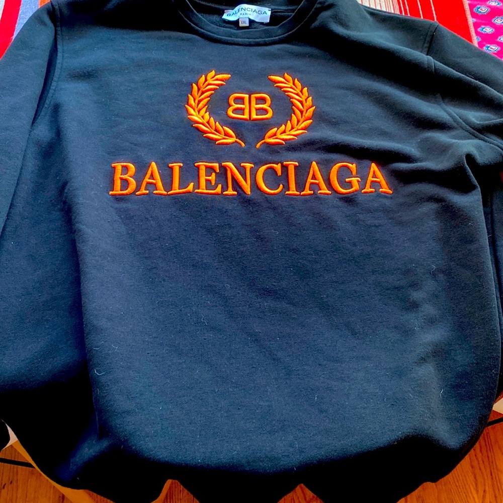 Balenciaga BB crest sweatshirt.